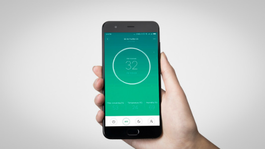 Máy lọc không khí Xiaomi Mi Air Purifier 2S có khả năng kết nối Wifi và điều khiển bằng ứng dụng di động thông minh.
