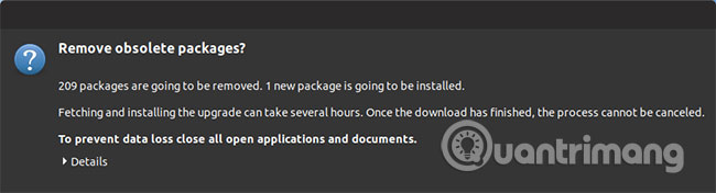 Xóa các gói lỗi thời