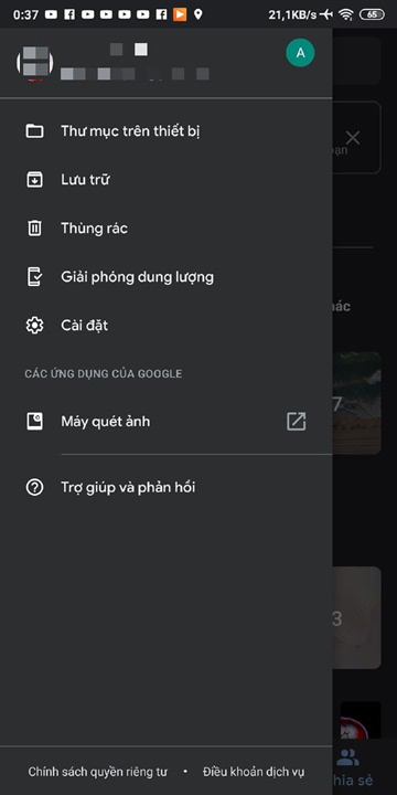 Chế độ nền tối trên Google Photos 1 5