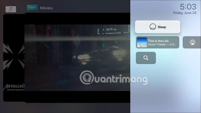 Sử dụng Control Center của Apple TV trên tvOS 13