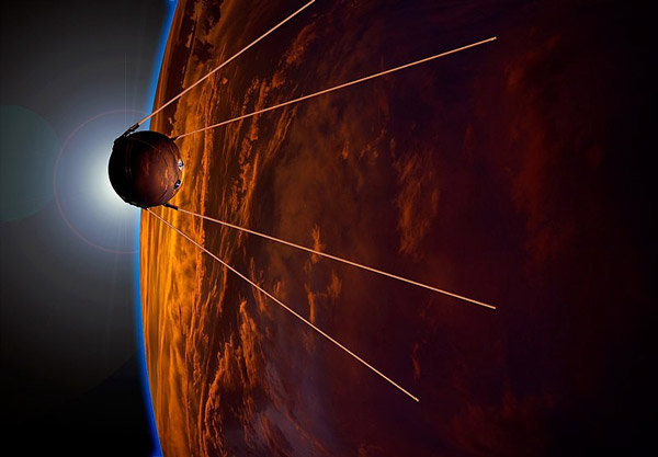 Vệ tinh nhân tạo đầu tiên Sputnik.