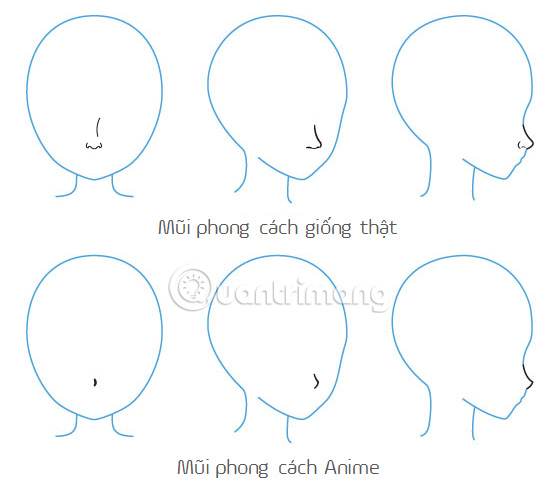 Hướng dẫn vẽ mũi nhân vật Anime, Manga chuẩn chỉnh - QuanTriMang.com