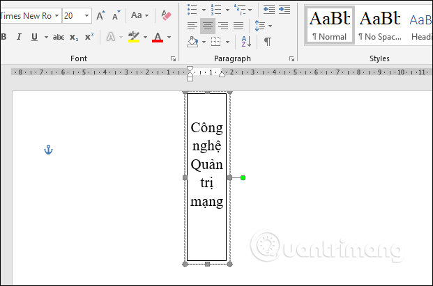 Hướng dẫn viết chữ dọc trong Word - Ảnh minh hoạ 4