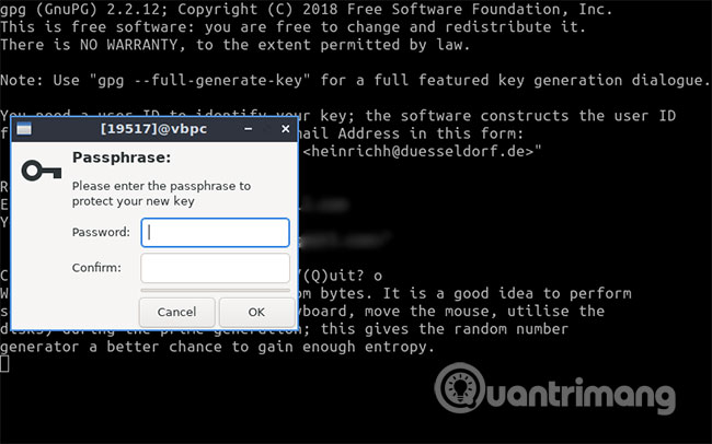 Nhập cụm mật khẩu
