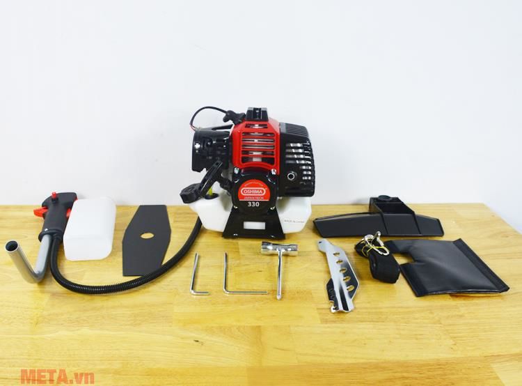 Máy cắt cỏ chạy xăng Oshima 330 bạc