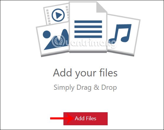 Tải file muốn mã hóa