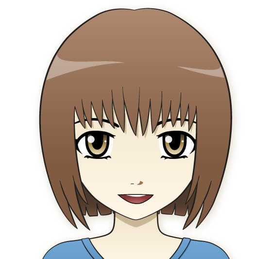 Cô gái vẽ theo phong cách anime