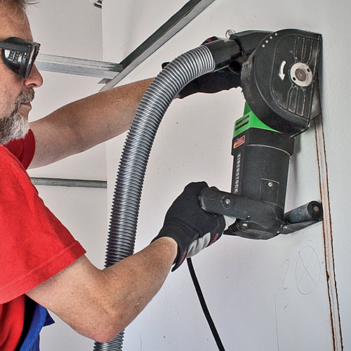 máy cắt rãnh tường không bụi