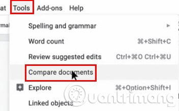 Cách so sánh hai tài liệu trong Google Docs