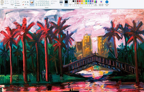 Tranh vẽ Paint  Lớp 4  Nguyễn Lê Hưng  Website của Trường Tiểu học Vinh  Hà