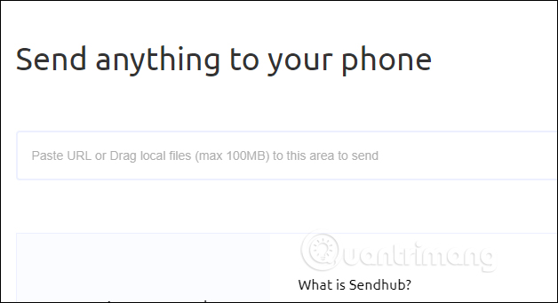 Send files to SendHub