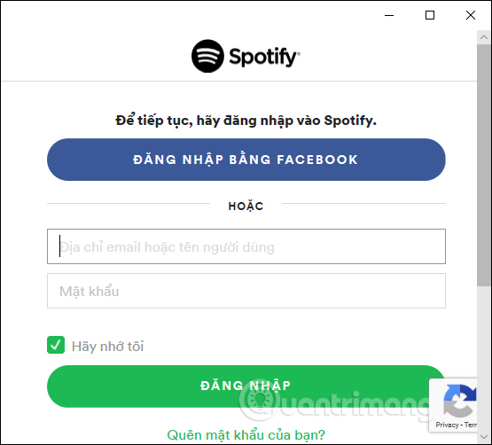 Đăng nhập tài khoản