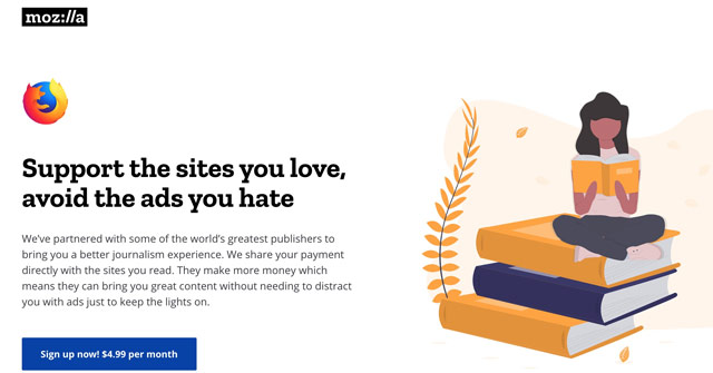 Mozilla sắp ra mắt dịch vụ lướt web không quảng cáo