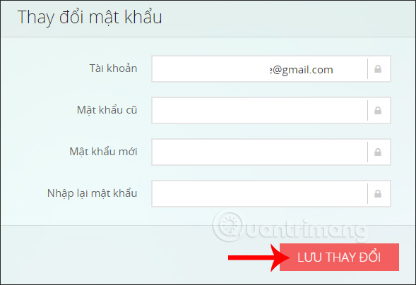 Thay đổi mật khẩu