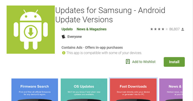 Updates for Samsung