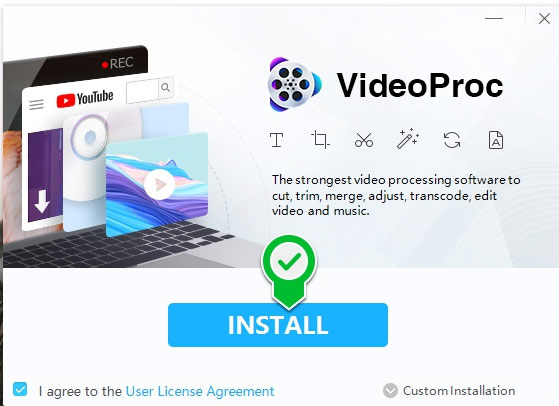 Cài đặt VideoProc lên máy tính