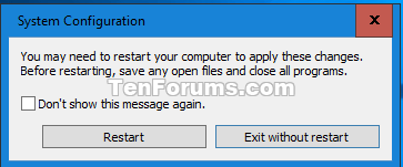 Thông báo khởi động lại máy tính 