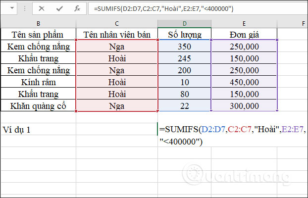 SUMIFS Nhiều Điều Kiện: Hướng Dẫn Toàn Diện và Chi Tiết