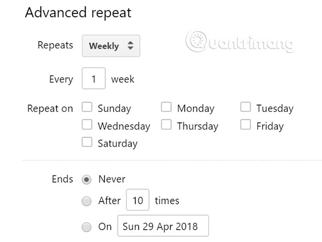 Tạo tác vụ định kỳ