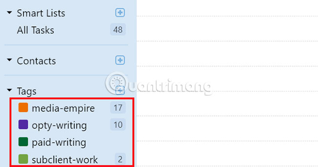 Tạo thẻ để sắp xếp nhiều danh sách