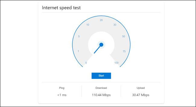 Kết quả kiểm tra của gói tải xuống 500 Mbps khi vừa kiểm tra vừa tải bản cập nhật cho Xbox One chỉ còn hơn 110 Mbps. Ảnh: How-To Geek.