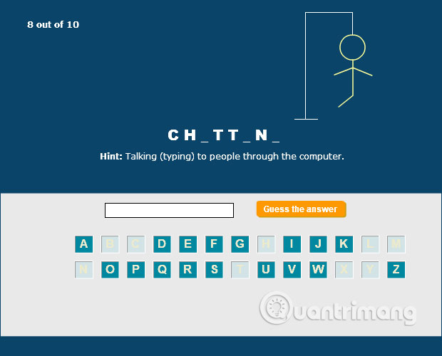 Internet Safety Hangman