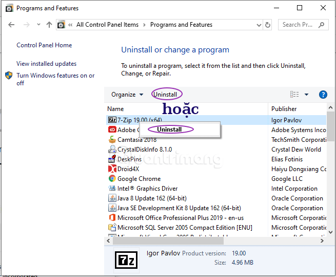 Các ứng dụng không còn được sử dụng hoặc gây phiền toái trên máy tính Windows có thể được xóa một cách nhanh chóng và dễ dàng. Tối ưu hóa hiệu suất máy tính của bạn bằng cách loại bỏ các ứng dụng thừa và dọn dẹp bộ nhớ. Hãy giúp máy tính của bạn chạy nhanh hơn với chút sáng tạo đơn giản!