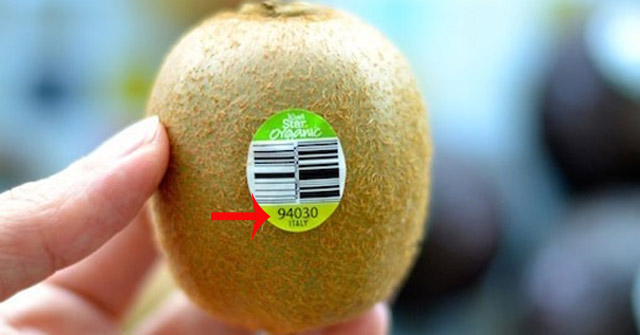 Dãy số trên tem dán lên hoa quả nhập khẩu được gọi là PLU code