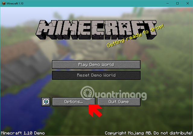 Menu chính Minecraft