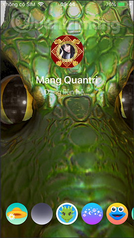 Chọn hiệu ứng khuôn mặt