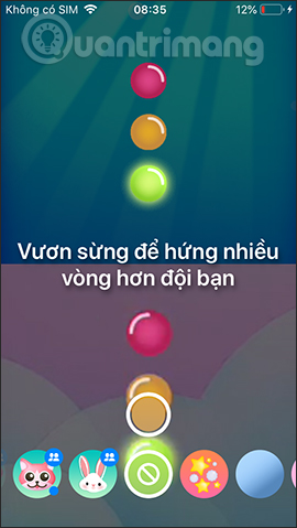 Chọn hiệu ứng chơi game