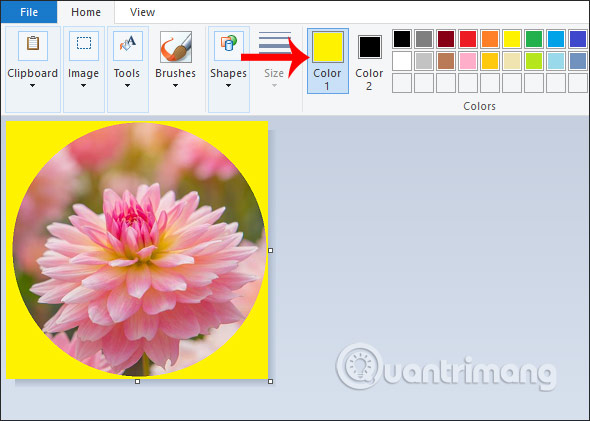 Đổ màu viền ảnh