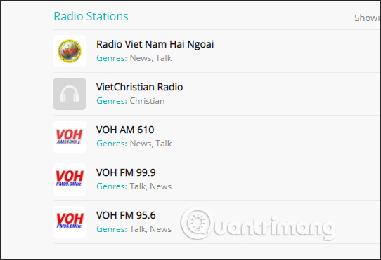Danh sách radio theo quốc gia