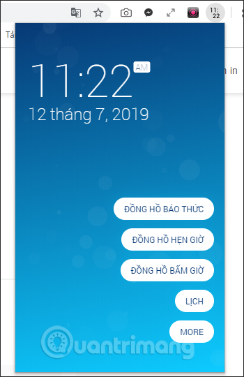 Giao diện tiện ích