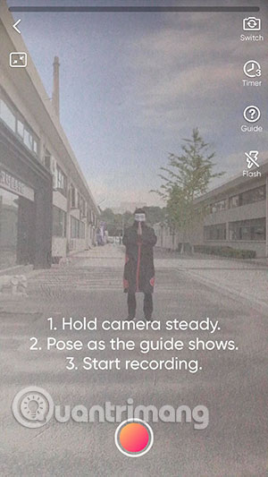 Đặt camera theo hướng dẫn