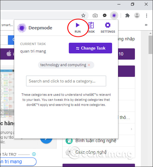 Dừng và chạy lại tác vụ