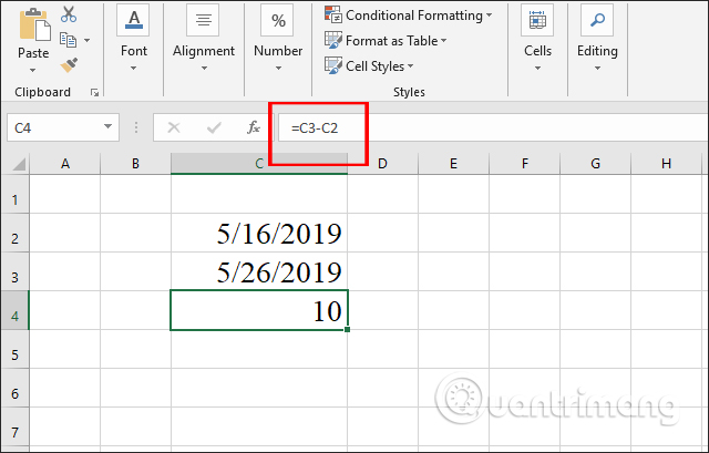 Cách sử dụng phép trừ trong Excel - Ảnh minh hoạ 6