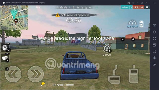 Điều khiển phương tiện Garena Free Fire trên TGB