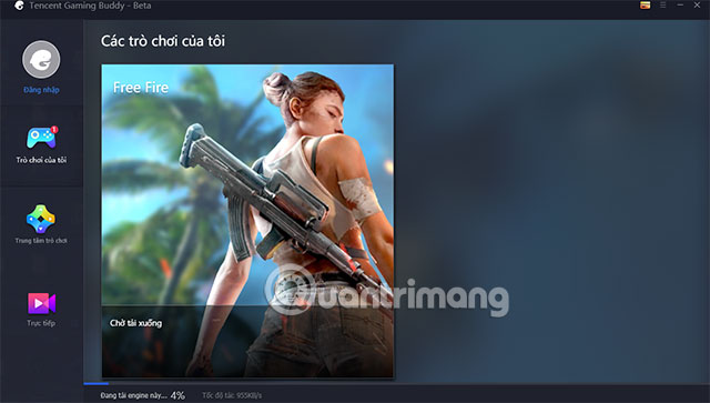 Tự động cài đặt Garena Free Fire trên TGB