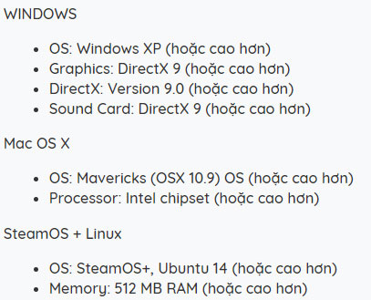 Cấu hình đề nghị để chiến mượt game Madrobot X 