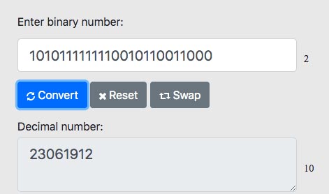 Kết quả chuyển đổi cho thấy ngày, tháng, năm sinh của Alan Turing