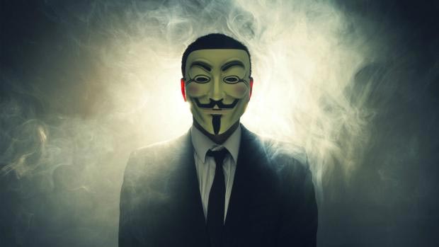 Mặt nạ Guy Fawkes - đặt điểm nhận diện nổi tiếng của các thành viên Anonymous 
