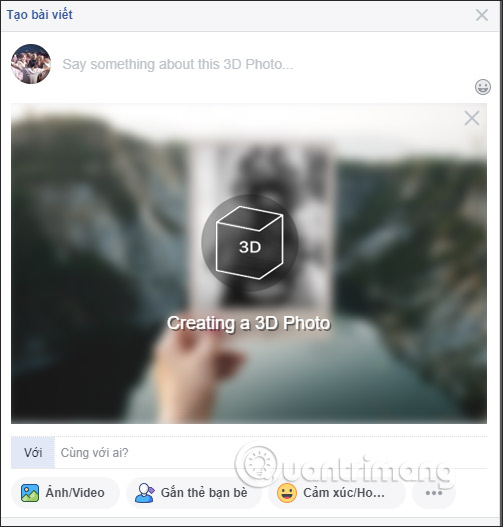 Cách đăng ảnh ghép 3D lên Facebook - Ảnh minh hoạ 9