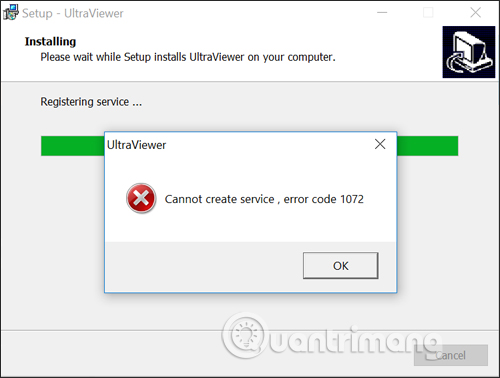 Cách sửa lỗi Cannot Create Service trên Ultraviewer