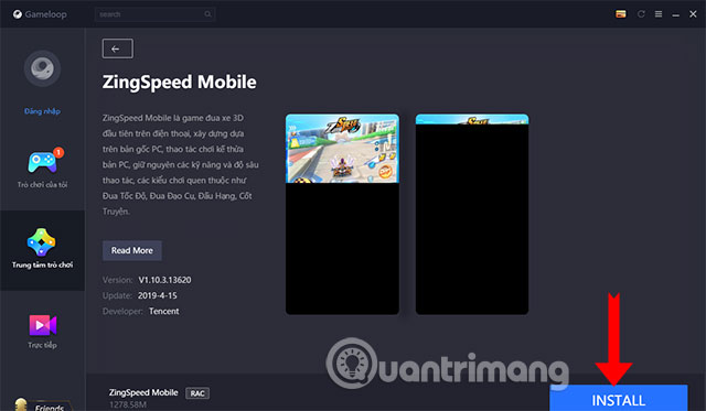 Cách cài Zing Speed Mobile trên PC với Tencent Gaming Buddy - Game Loop