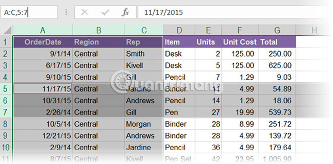 Cách sử dụng Name Box trong Excel - Ảnh minh hoạ 5