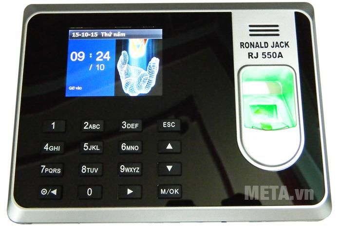 Máy chấm công bằng vân tay giá rẻ Ronald Jack RJ 550A