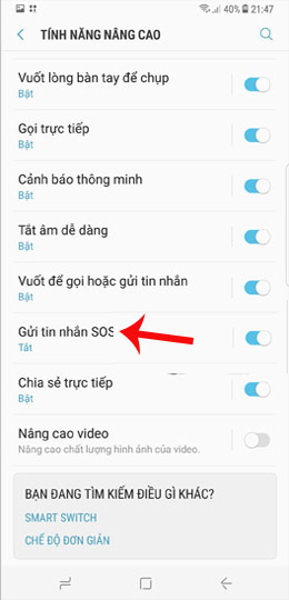 Kích hoạt tính năng gửi tin nhắn khẩn cấp trên Galaxy S8 3