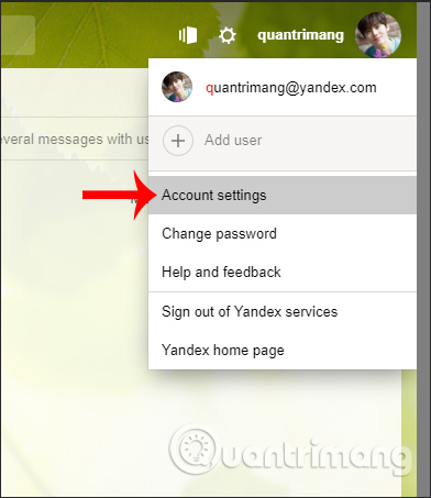 Cài đặt tài khoản