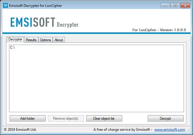 Màn hình giải mã chính
